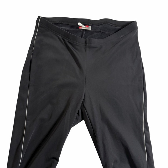 Novara Men’s Cycling Pants | Black Stretch Bike Tights w/ Reflective Stripes | L - Picture 5 of 10